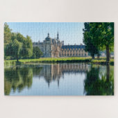 Chateau de Chantilly en reflectie in een vijver Legpuzzel (Horizontaal)