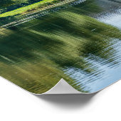 Chateau de Chantilly en reflectie in een vijver Poster (Hoek)