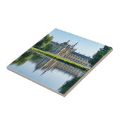 Chateau de Chantilly en reflectie in een vijver Tegeltje (Zijkant)