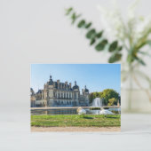 Chateau de Chantilly, fontein en twee zwanen Briefkaart (Staand voorkant)