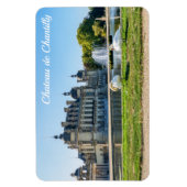Chateau de Chantilly, fontein en twee zwanen Magneet (Verticaal)