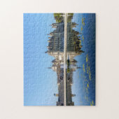 Chateau de Chantilly met reflectie in een vijver Legpuzzel (Verticaal)