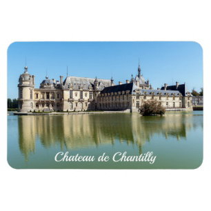 Chateau de Chantilly met reflectie in het meer Magneet