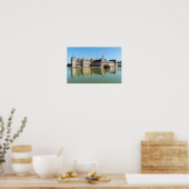 Chateau de Chantilly met reflectie in het meer Poster (Keuken)