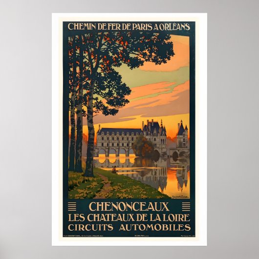 Chateau de Chenonceau Chateaux of the Loire Valley Poster (Voorkant)
