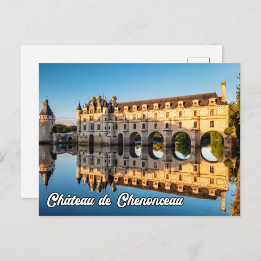 Chateau de Chenonceau, Frankrijk Briefkaart (Voorkant / Achterkant)
