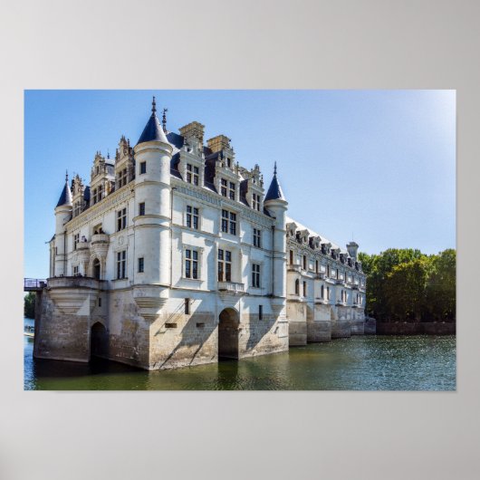 Chateau de Chenonceau in de Loire Valley - Frankri Poster (Voorkant)