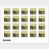 Chateau de Chillon, 1874 Vierkante Sticker (Vel)