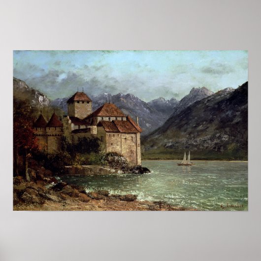 Chateau de Chillon, 1875 Poster (Voorkant)