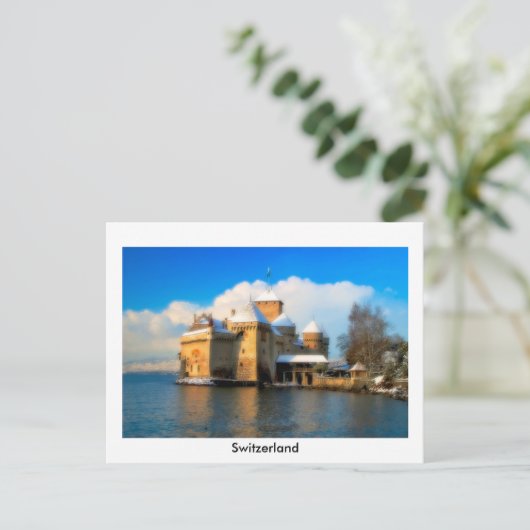 Chateau De Chillon Briefkaart (Staand voorkant)
