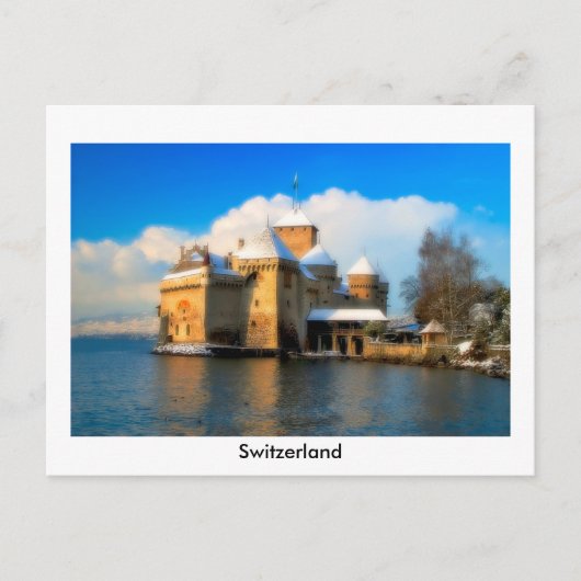 Chateau De Chillon Briefkaart (Voorkant)