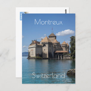 Château de Chillon in Montreux, Zwitserland Briefkaart