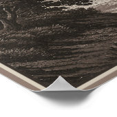 Chateau de Chillon, Lake Genève, Zwitserland Poster (Hoek)