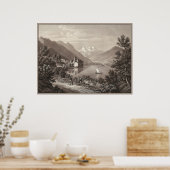 Chateau de Chillon, Lake Genève, Zwitserland Poster (Keuken)