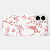 Chateau de Colombe Peacock toile iPhone case (Achterkant (horizontaal))