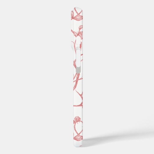 Chateau de Colombe Peacock toile iPhone case (Achterkant / Links)