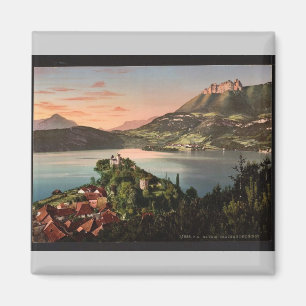 Chateau de Duingt, Annecy, Frankrijk Fotochr Magneet