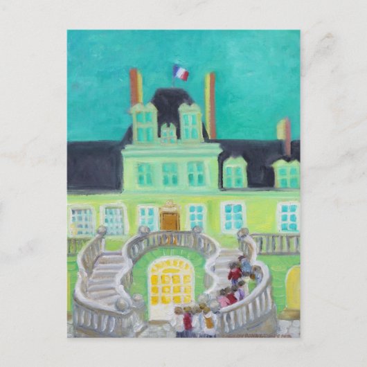 Chateau de Fontainebleau Fantasy Briefkaart (Voorkant)