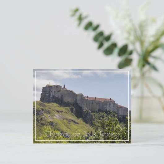 Château de Joux, Doubs, Frankrijk Briefkaart (Staand voorkant)