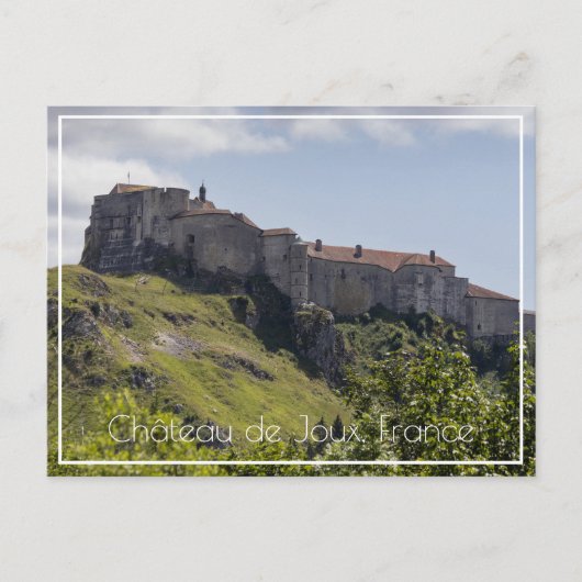 Château de Joux, Doubs, Frankrijk Briefkaart (Voorkant)