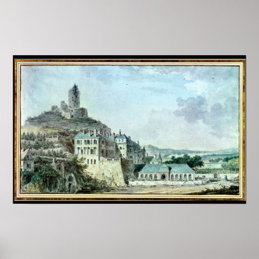 Chateau de La Roche-Guyon Poster (Voorkant)