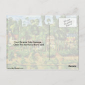 Chateau de Medan door Paul Cezanne Briefkaart (Achterkant)
