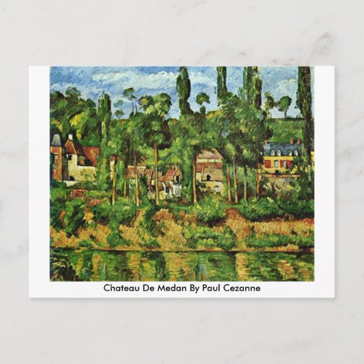 Chateau de Medan door Paul Cezanne Briefkaart (Voorkant)