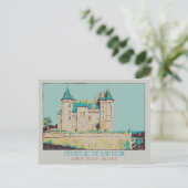 Château de Saumur in de Loirevallei, Frankrijk Briefkaart (Staand voorkant)