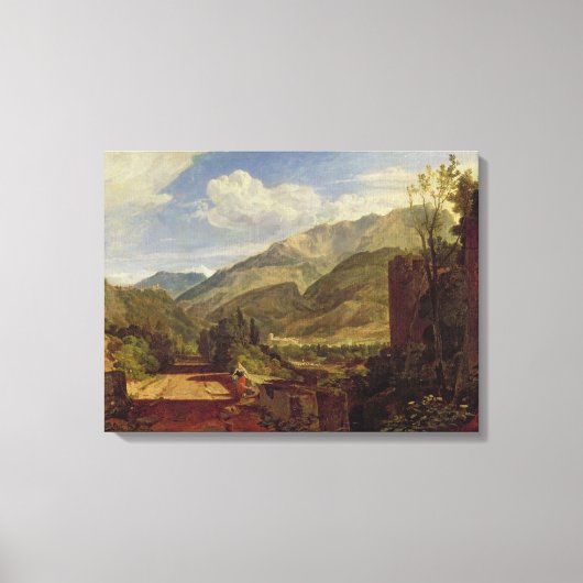 Chateau de St. Michael, Bonneville, Savoy, 1803 (o Canvas Afdruk (Voorkant)