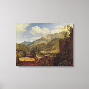 Chateau de St. Michael, Bonneville, Savoy, 1803 (o Canvas Afdruk