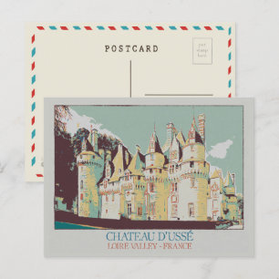 Château de Ussé in de Loirevallei, Frankrijk Briefkaart