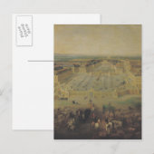 Chateau de Versailles en de Place Briefkaart (Voorkant / Achterkant)