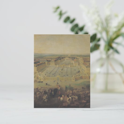 Chateau de Versailles en de Place Briefkaart (Staand voorkant)
