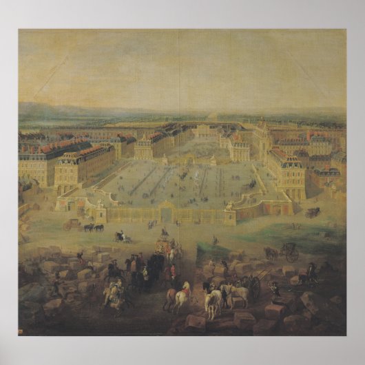 Chateau de Versailles en de Place Poster (Voorkant)