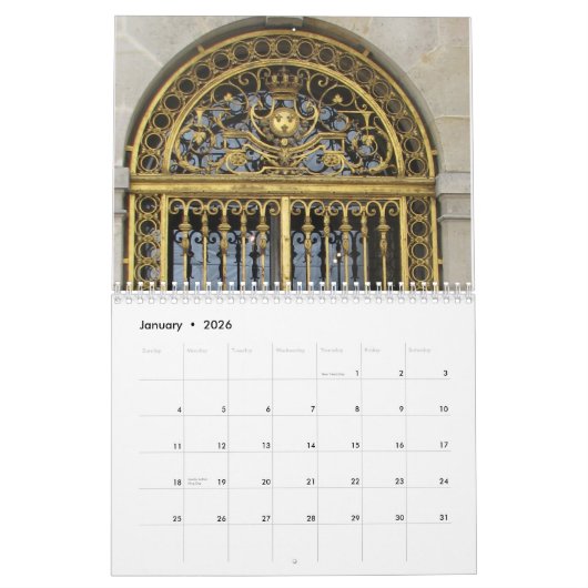 Chateau de Versailles Kalender (Jan 2026)