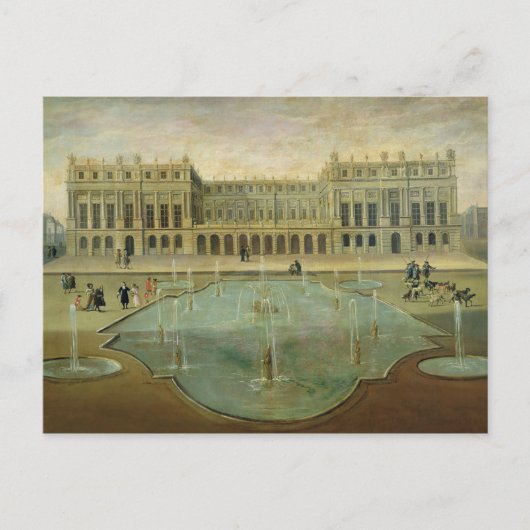 Chateau de Versailles van de tuinzijde Briefkaart