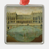 Chateau de Versailles van de tuinzijde Metalen Ornament (Voorkant)