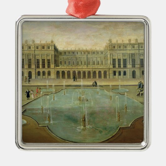Chateau de Versailles van de tuinzijde Metalen Ornament (Voorkant)