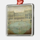 Chateau de Versailles van de tuinzijde Metalen Ornament (Links)