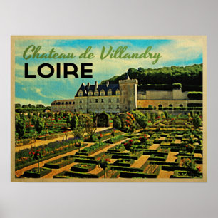  Chateau de Villandry Loire Poster