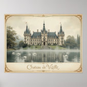 Château de Vizille Frankrijk Landschapskunst Poster (Voorkant)