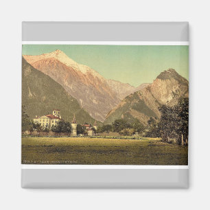 Chateau de Werra, Valais, Phot, Zwitserland Magneet