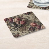 Château des Loups – Gotisch barok weerwolfkussen Kartonnen Onderzetters (Schuin)