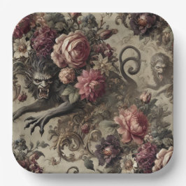 Château des Loups – Gotisch barok weerwolfkussen Papieren Bordje