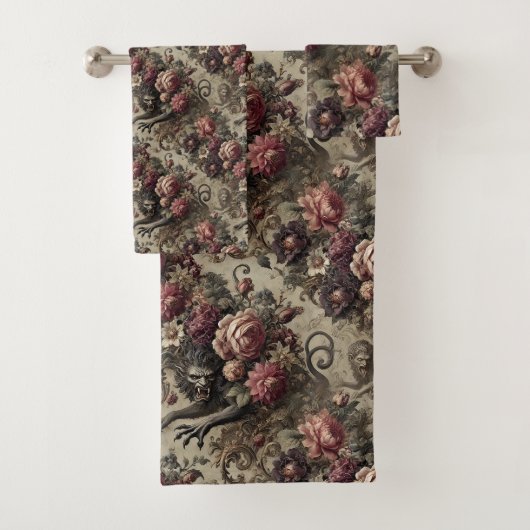 Château des Loups – Gotisch Victoriaans Bad Handdoek (Insitu)