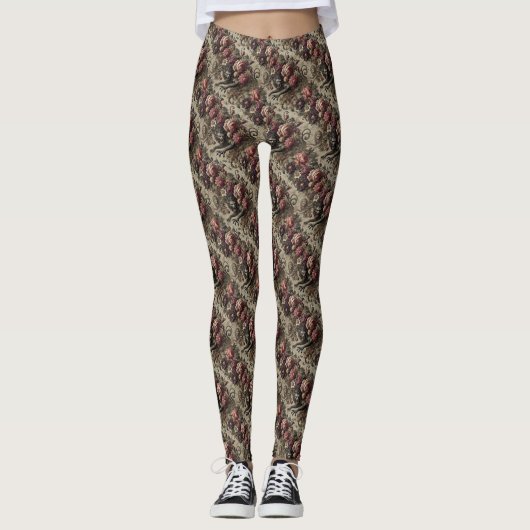 Château des Loups – Gotisch Victoriaans Delirium Leggings (Voorkant)