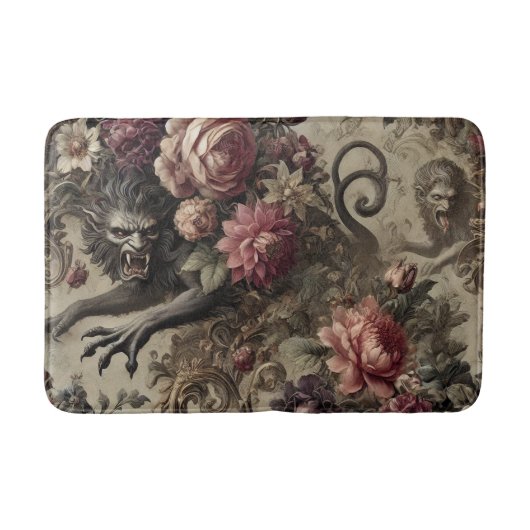 Château des Loups – Gotische barokke weerwolf Badmat (Voorkant)