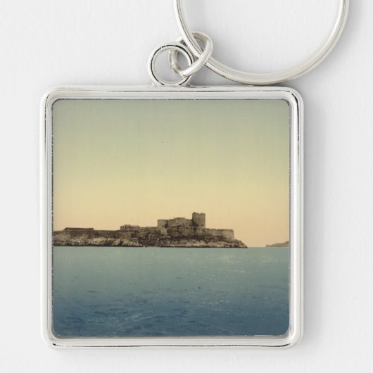 Chateau d'If, Marseille, Frankrijk Sleutelhanger (Voorkant)