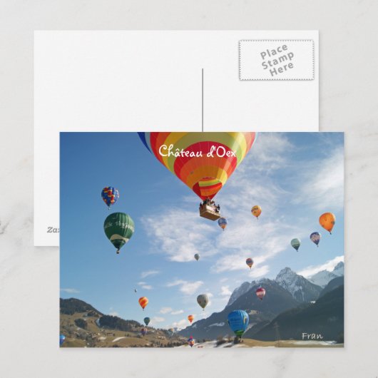 Château d'Oex Briefkaart (Voorkant / Achterkant)