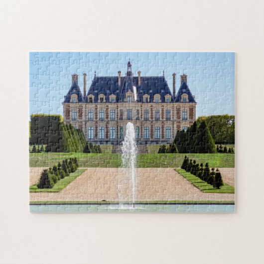 Chateau en parc de Sceaux in de zomer - Frankrijk Legpuzzel (Horizontaal)